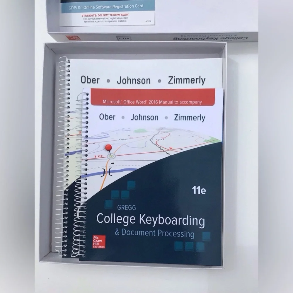 GREGG COLLEGE KEYBOARDING & DOCUMENT PROCESSING, GDP + By Ober Scot Ph.d. VG